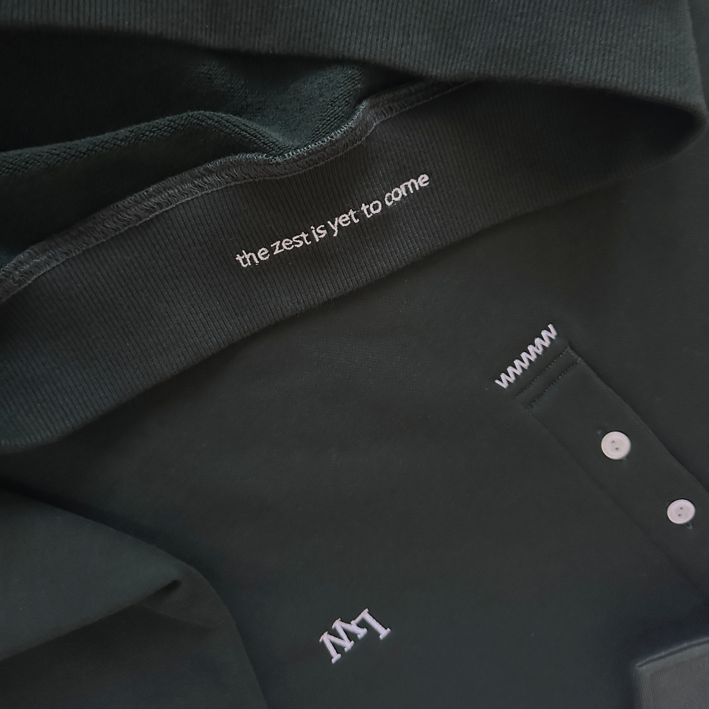 The Quarter-Button Sweatshirt in Green