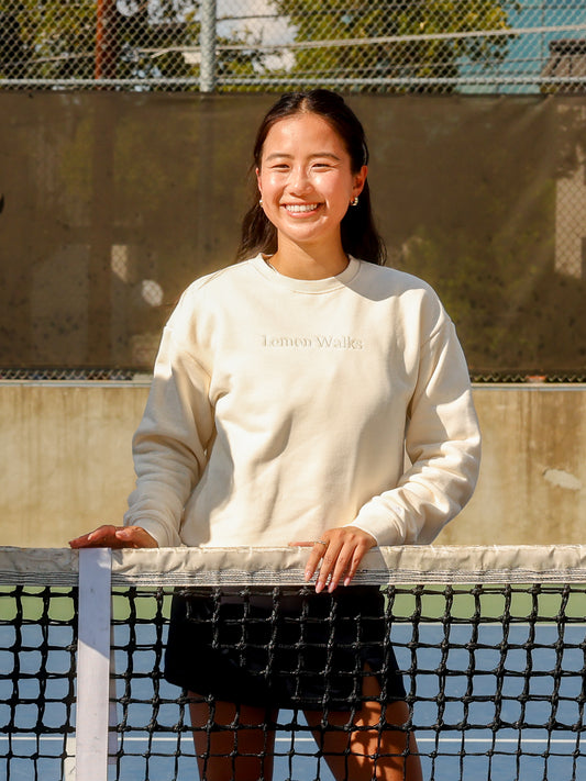 The Women's Crewneck Sweatshirt in Cream