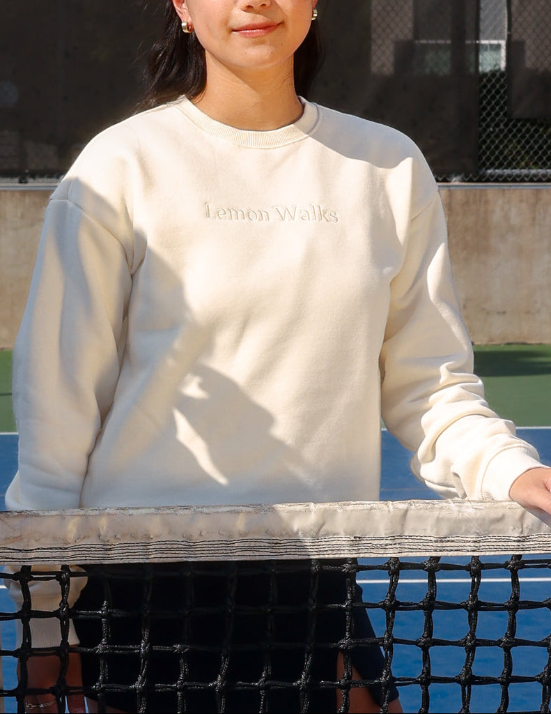 The Women's Crewneck Sweatshirt in Cream